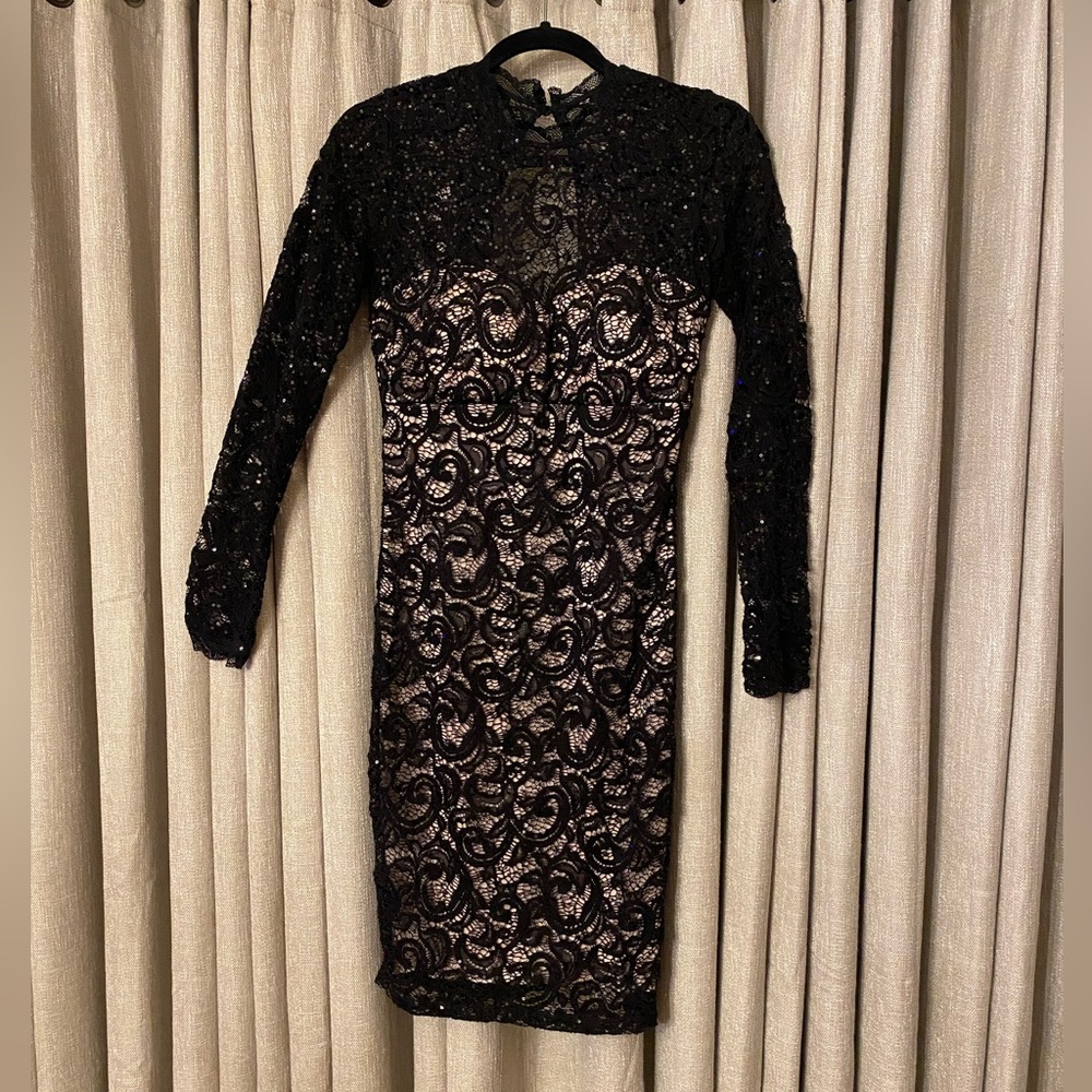 Long sleeve lace dress